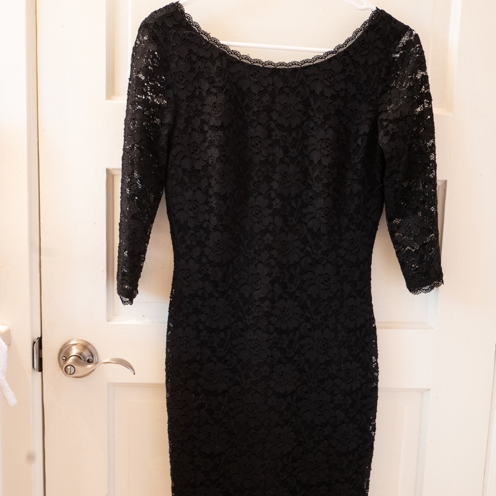 Hourglass Black Lace Dress